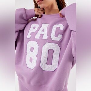 Lilac Eyelet Detail Sweatshirt